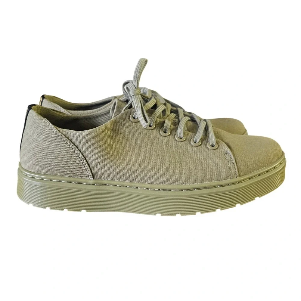 Dr.‎ Martens Casual Canvas Lo-Top Fresh Take Olive Green Size 9 New